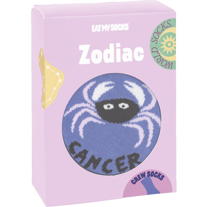 EatMySocks Creww chaussettes signe astrologique Cancer