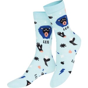 EatMySocks Crew Chaussettes Signe du zodiaque Lion