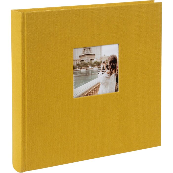 Goldbuch Album photo Bella Vista moutarde 25x25 cm 60 pages blanches