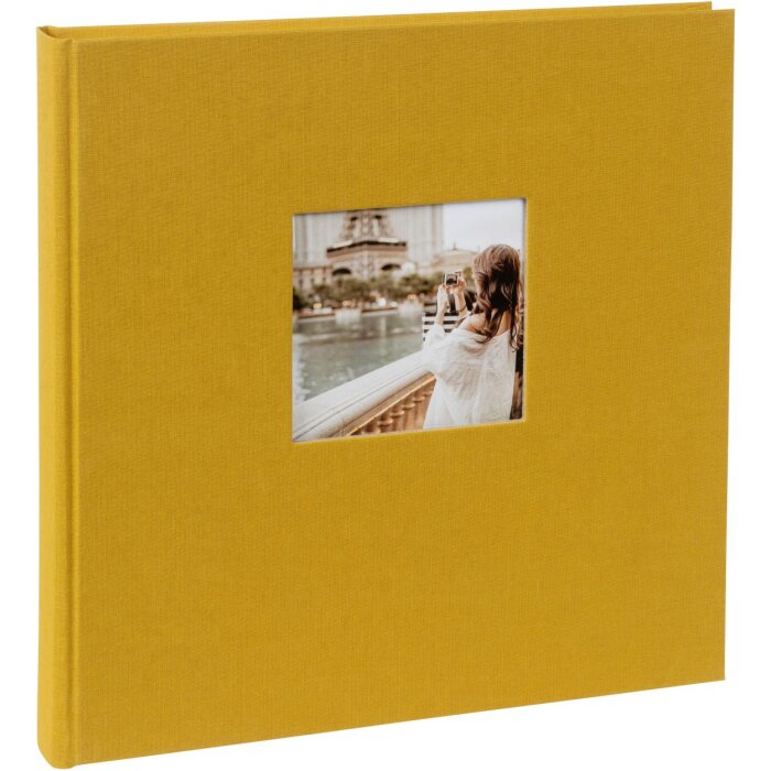 Goldbuch Album photo Bella Vista moutarde 30x31 cm 60 pages blanches