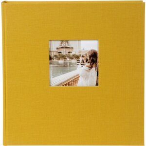 Goldbuch Album photo Bella Vista moutarde 30x31 cm 60 pages noires