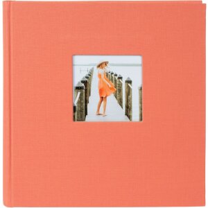 Goldbuch Album photo jumbo Bella Vista saumon 30x31 cm 100 pages blanches