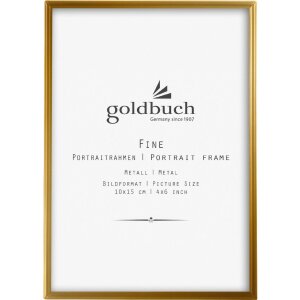 Goldbuch cadre photo métallique Fine or 10x15 cm