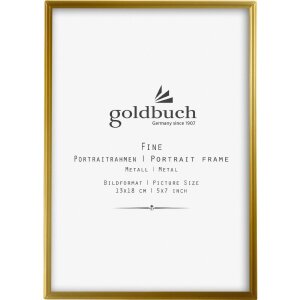 Goldbuch cadre photo métallique Fine or 13x18 cm