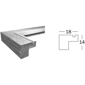 Walther MDF cadre en bois Hygge 10x15 cm gris