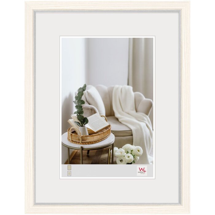 Walther Cadre en bois MDF Hygge 15x20 cm blanc