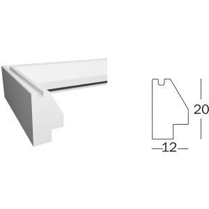 Walther cadre en bois Silhouette 13x18 cm blanc