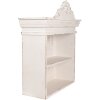 Clayre & Eef 5H0663 Étagère murale blanc 51x20x60 cm