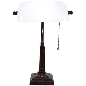 LumiLamp 5LL-5686 Lampe de table blanche 26x16x40 cm...