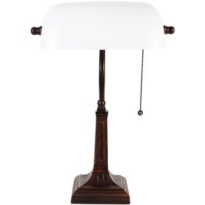 LumiLamp 5LL-5686 Lampe de table blanche 26x16x40 cm...