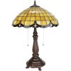 LumiLamp 5LL-6289 Lampe de table Tiffany Ø 41x57 cm E27-max 2x60W