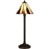 LumiLamp 5LL-6316 Lampe de table Tiffany Beige Ø 20x60 cm E14-max 1x40W