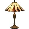 LumiLamp 5LL-6317 Lampe de table Tiffany Ø 36x60 cm E14-max 2x40W