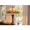 LumiLamp 5LL-6325 Lampe de table Tiffany Beige 50x50x75 cm E27-max 2x60W