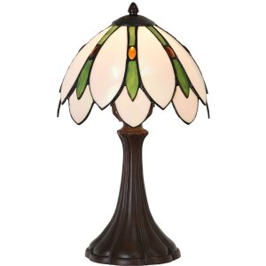 LumiLamp 5LL-6328 Lampe de table Tiffany Blanc Ø...