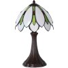 LumiLamp 5LL-6328 Lampe de table Tiffany Blanc Ø 25x42 cm E14-max 1x40W