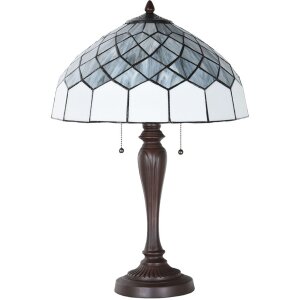 LumiLamp 5LL-6330 Lampe de table Tiffany Gris Ø...