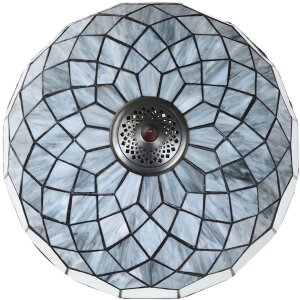 LumiLamp 5LL-6330 Lampe de table Tiffany Gris Ø 40x58 cm E27-max 2x60W