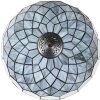 LumiLamp 5LL-6330 Lampe de table Tiffany Gris Ø 40x58 cm E27-max 2x60W