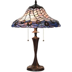 LumiLamp 5LL-6338 Lampe de table Tiffany Bleu Ø...