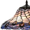 LumiLamp 5LL-6338 Lampe de table Tiffany Bleu Ø 40x60 cm E27-max 2x60W