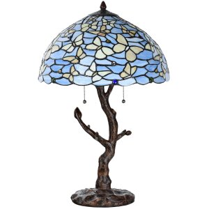 LumiLamp 5LL-6344 Lampe de table Tiffany Bleu Ø...