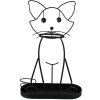 Clayre & Eef 5Y1165 Porte-parapluies chat noir 41x16x62 cm