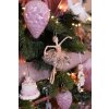 Clayre & Eef 65265 Pendentif ange rose 11x2x15 cm