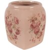 Clayre & Eef 6CE1604M Pot de fleurs pour intérieur rose 14x14x16 cm