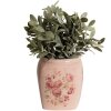 Clayre & Eef 6CE1604M Pot de fleurs pour intérieur rose 14x14x16 cm