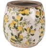 Clayre & Eef 6CE1608S Pot de fleurs pour intérieur Beige Jaune Ø 13x13 cm