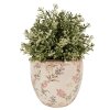 Clayre & Eef 6CE1615M Pot de fleurs pour intérieur Beige Rose Ø 14x14 cm