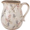 Clayre & Eef 6CE1616L Pichet décoratif Beige Rose 21x16x20 cm Céramique