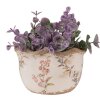 Clayre & Eef 6CE1617S Pot de fleurs pour intérieur Beige Rose Ø 14x9 cm