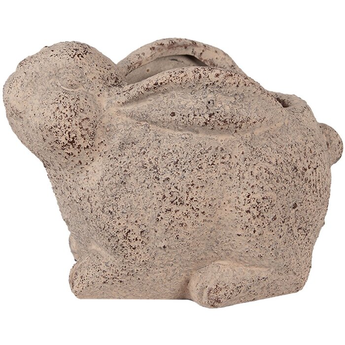 Clayre & Eef 6CE1622 Pot de fleurs pour lintérieur Beige 17x12x12 cm