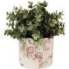 Clayre & Eef 6CE1623S Pot de fleurs pour intérieur Beige Rose Ø 12x10 cm