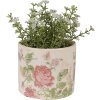 Clayre & Eef 6CE1623XS Pot de fleurs pour intérieur Beige Rose Ø 11x9 cm