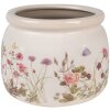 Clayre & Eef 6CE1630L Pot de fleurs pour intérieur Beige Rose Ø 20x15 cm