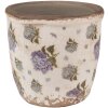 Clayre & Eef 6CE1638XS Pot de fleurs pour intérieur Beige Bleu Ø 11x10 cm