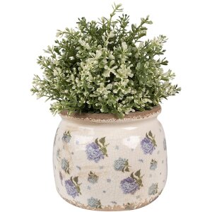 Clayre & Eef 6CE1639M Pot de fleurs Beige Bleu...