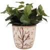 Clayre & Eef 6CE1641L Pot de fleurs pour intérieur Beige Marron Ø 16x16 cm