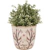 Clayre & Eef 6CE1641M Pot de fleurs pour intérieur Beige Marron Ø 14x13 cm