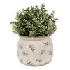 Clayre & Eef 6CE1670M Pot de fleurs pour intérieur Beige Ø 16x13 cm