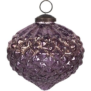 Clayre & Eef 6GL4324 Boule de Noël Violet Verre...