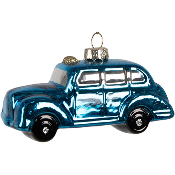 Clayre & Eef 6GL4328 Pendentif de Noël bleu 9x4x5 cm