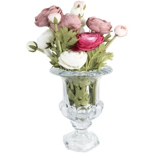 Clayre & Eef 6GL4414 Vase en verre Transparent...