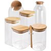 Clayre & Eef 6GL4422 Bouteille décorative Transparent Ø 5x19 cm