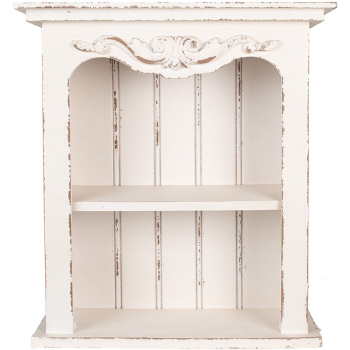 Clayre & Eef 6H2306 Étagère murale blanc 51x20x56 cm