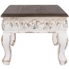 Clayre & Eef 6H2308 Table dappoint blanc marron 40x40x33 cm