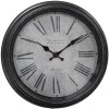 Clayre & Eef 6KL0804 Horloge murale noir gris Ø 25x4 cm - 1xAA